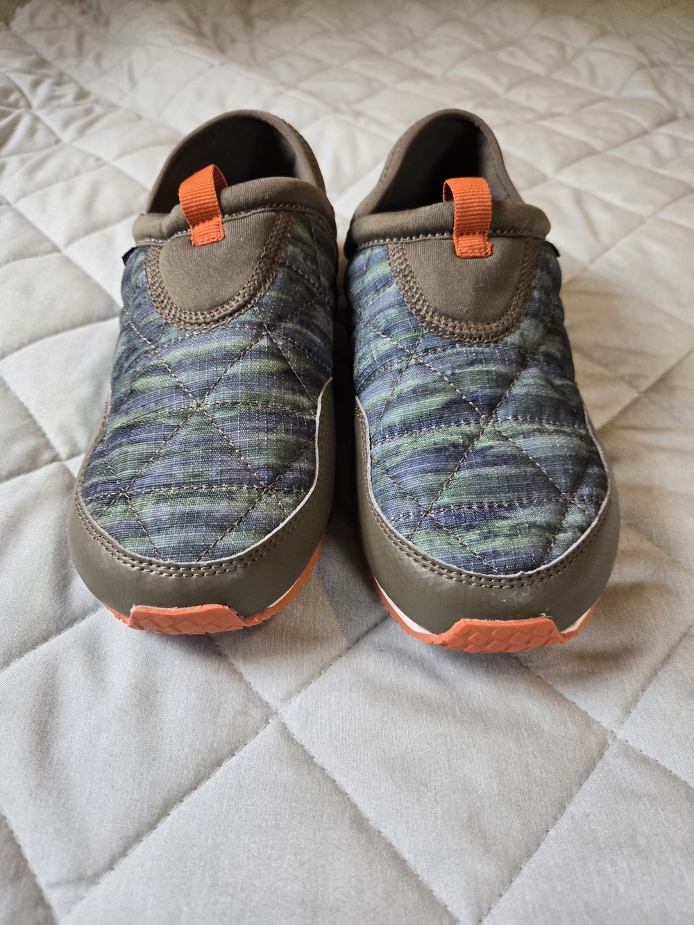 Teva Brown Slip-On Shoe with Orange Pull Tab
